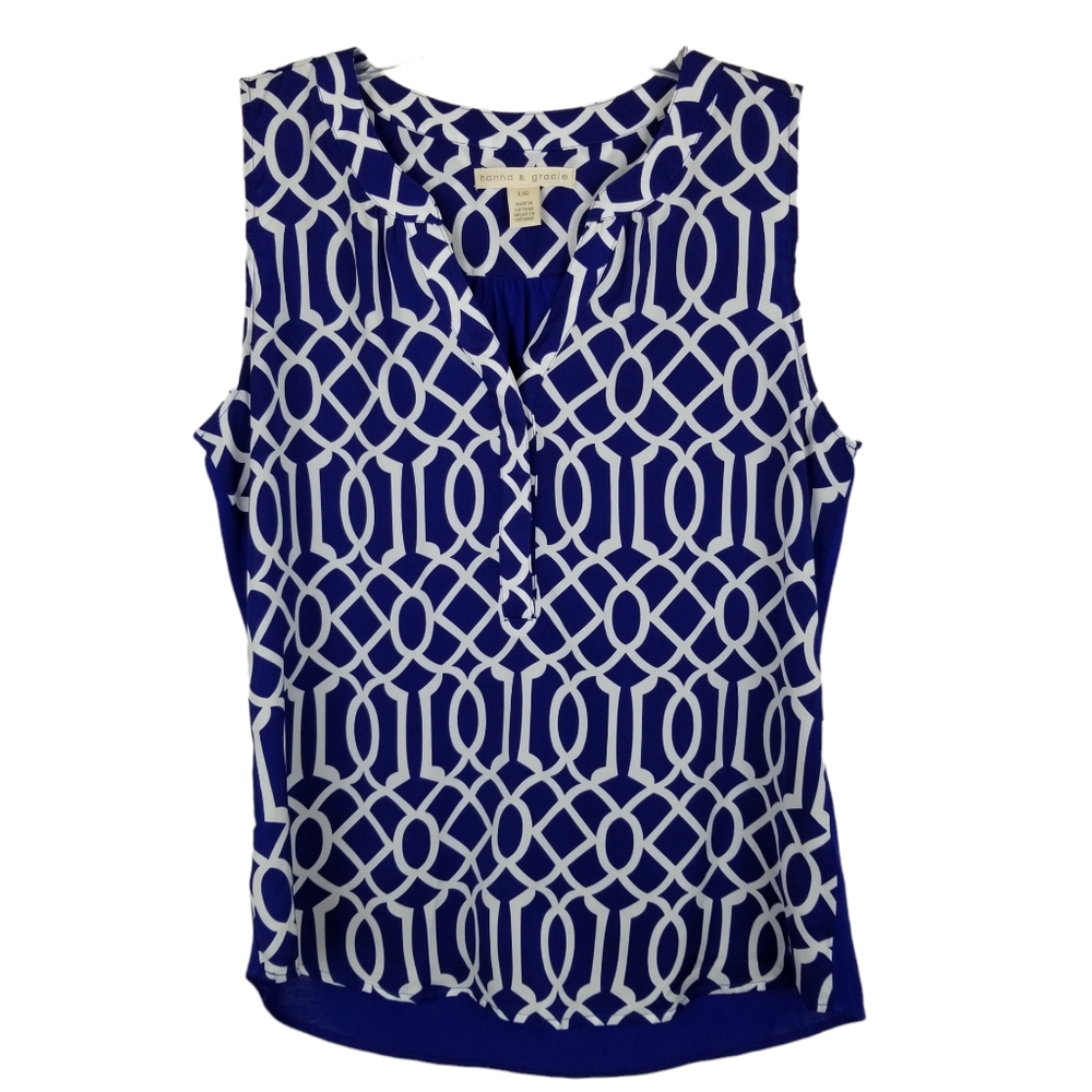 Hanna & Gracie Sleeveless Blouse